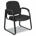 Fine-Line Reception Lounge Series Sled Base Guest Chair Black Fabric FI3325280